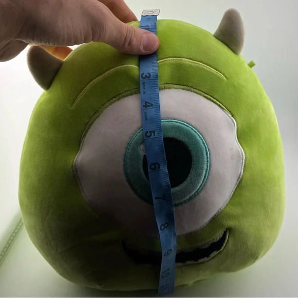 Kellytoy Squishmallows Disney Pixar Authentic Mike Wazowski Monsters Inc. Plush - Picture 3 of 5
